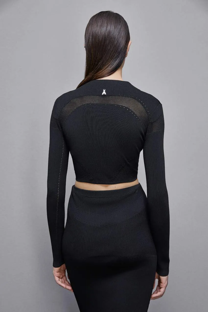 Maglia Misto Viscosa Nero Patrizia Pepe