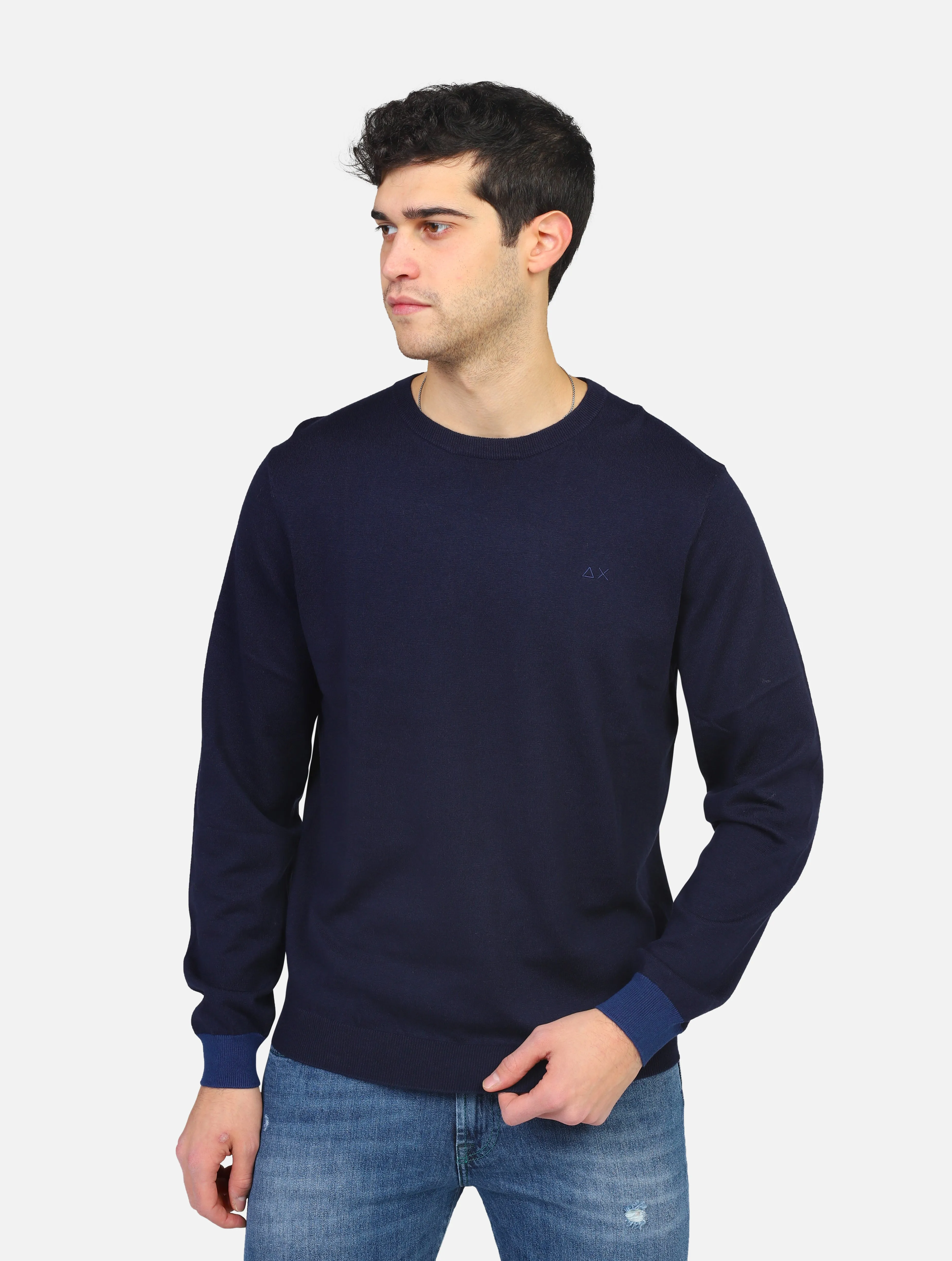 maglia SUN68 - K43110BLUE NAVY