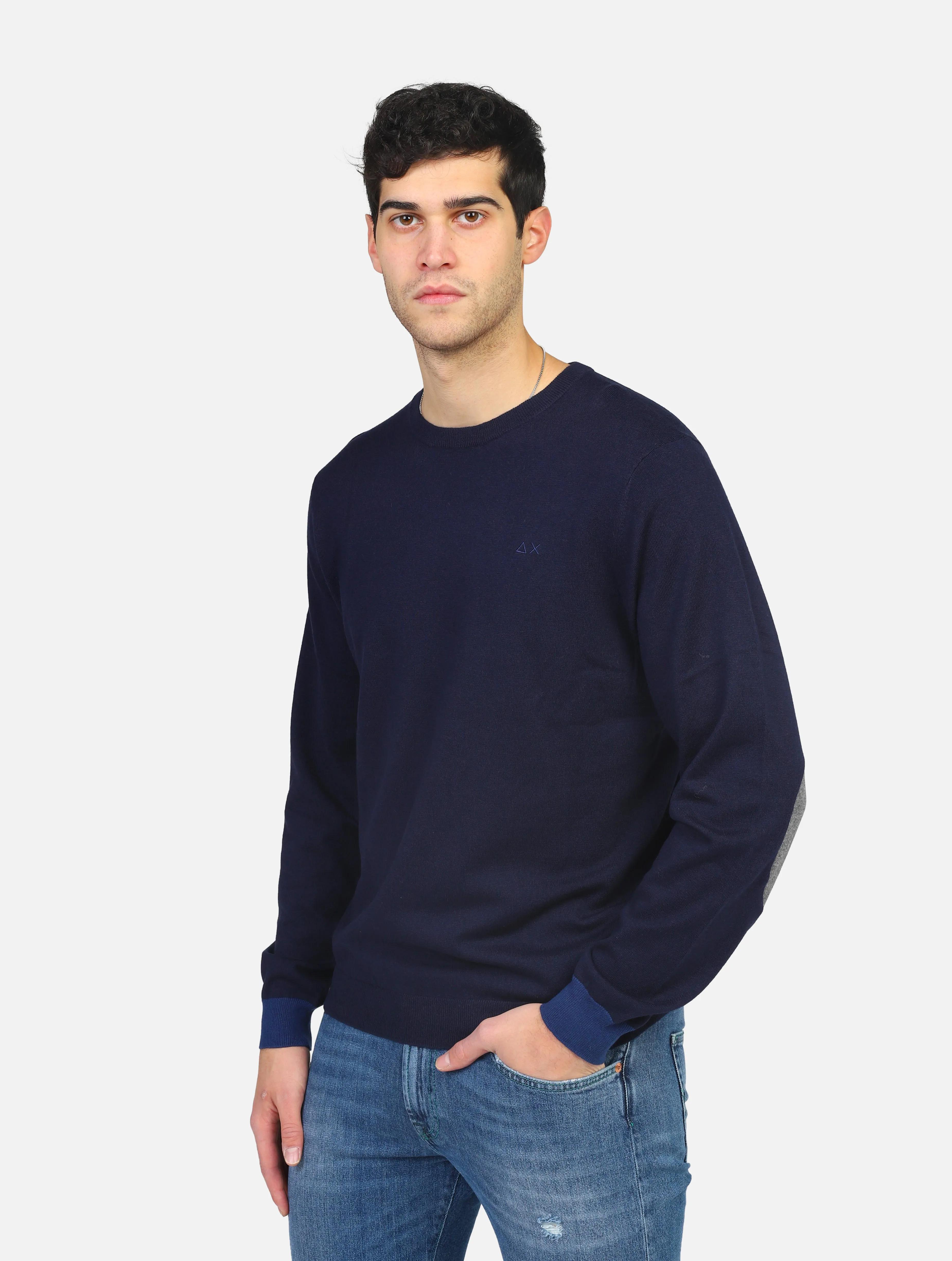 maglia SUN68 - K43110BLUE NAVY