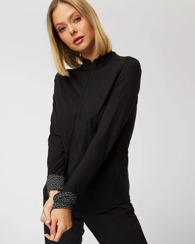 Maglietta a maniche lunghe LaMunt ALEXANDRA ZIP TEE