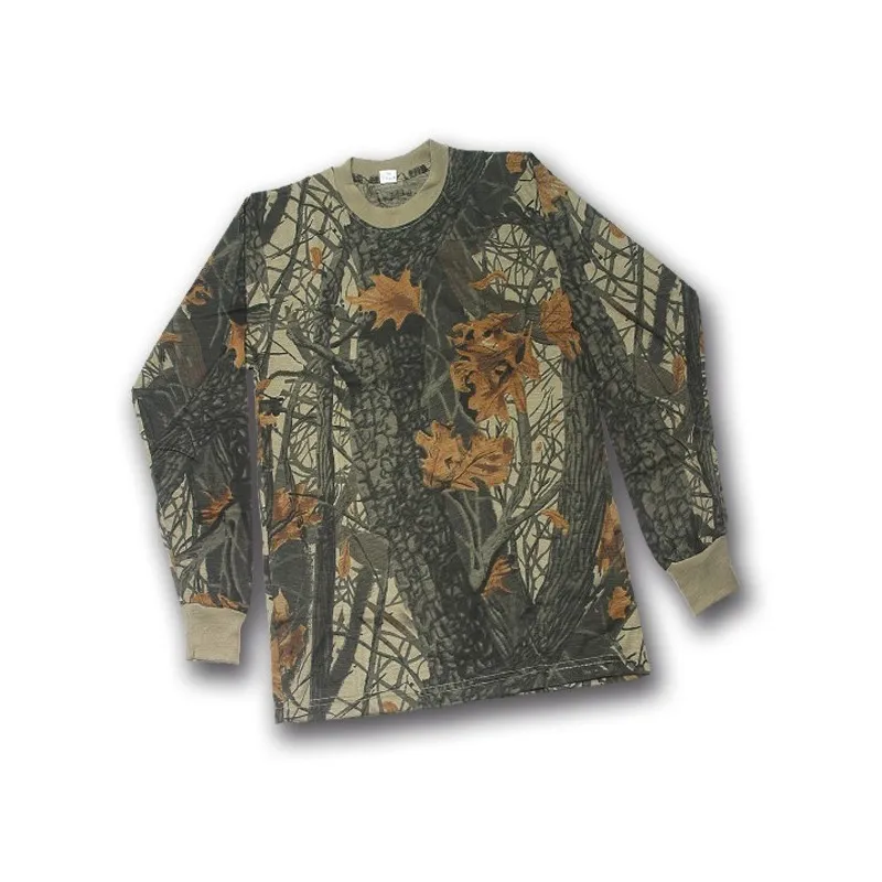 Maglietta T-shirt Patton in cotone bosco manica lunga 