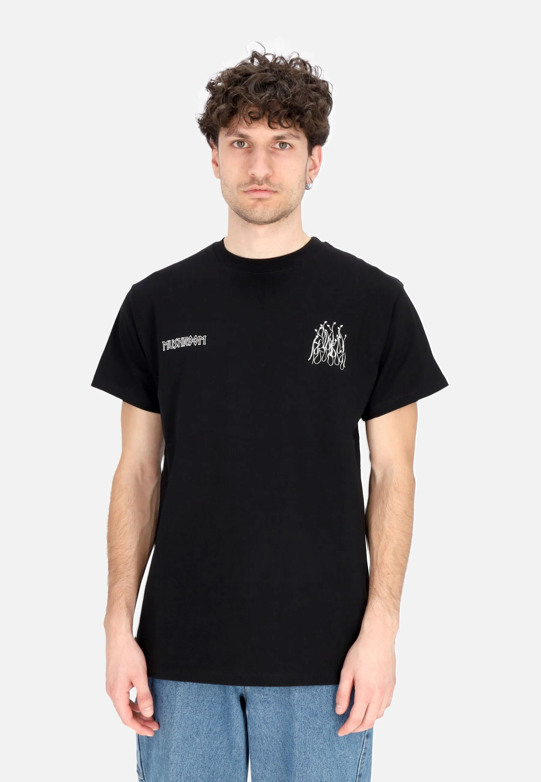 Maglietta Uomo Flame Tee Black