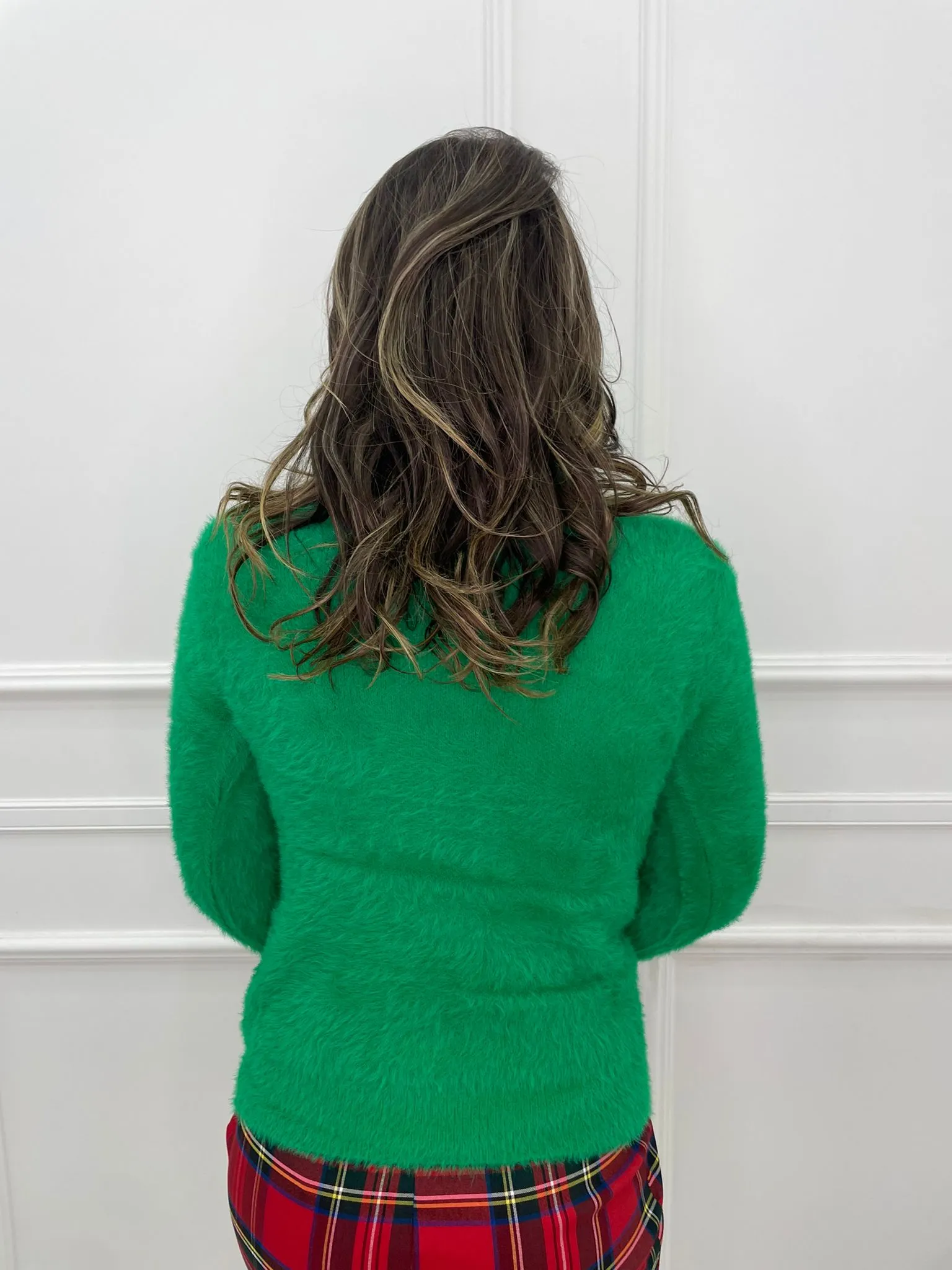 Maglione in pelo con collo morbido
