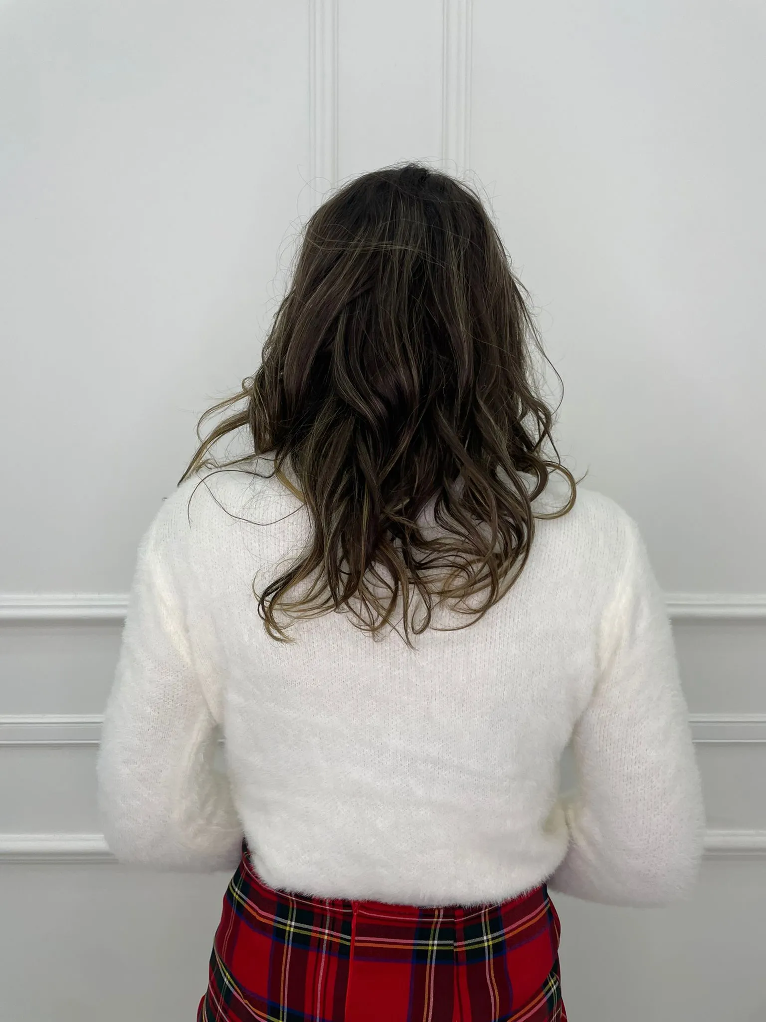 Maglione in pelo con collo morbido