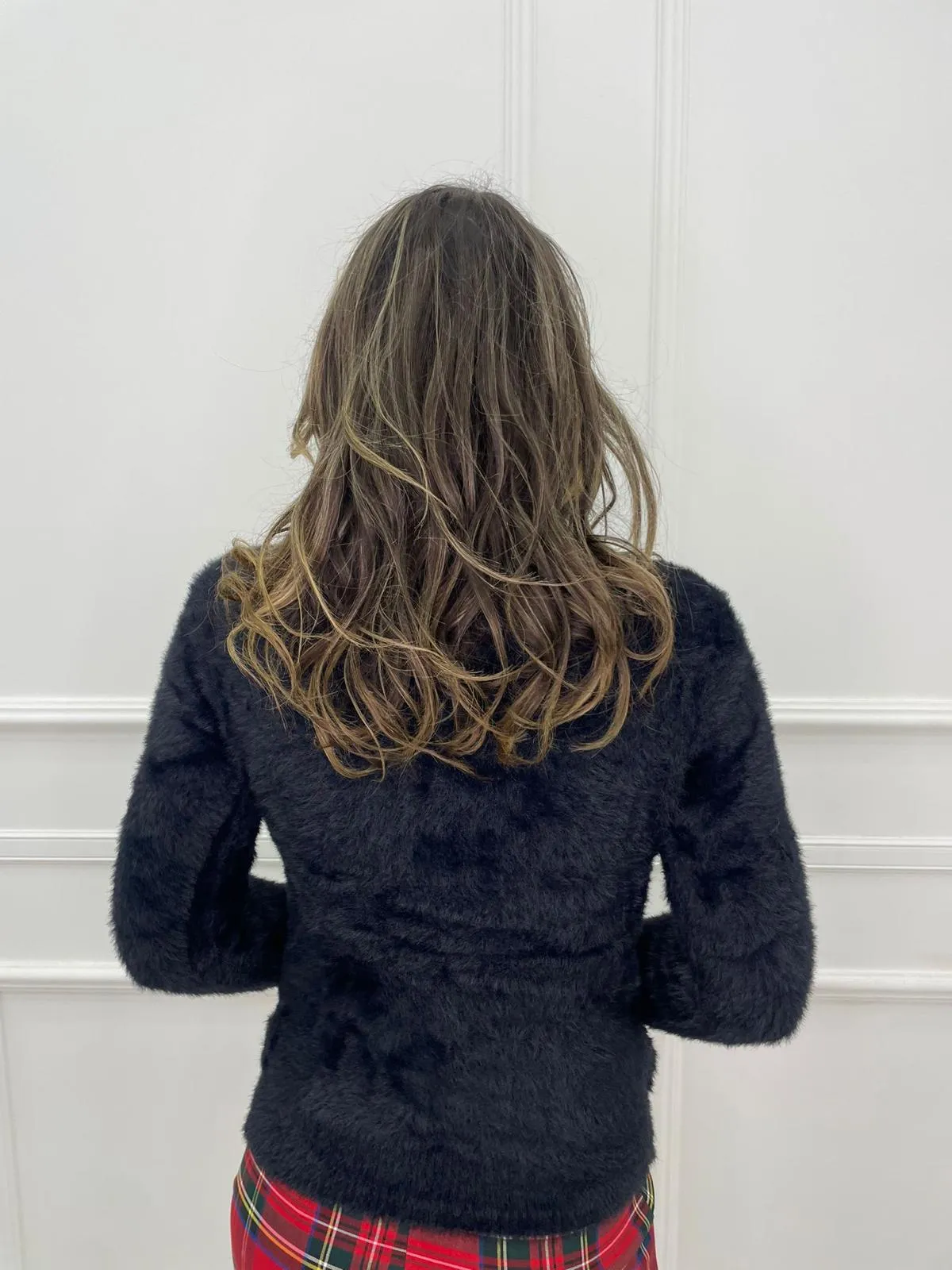 Maglione in pelo con collo morbido