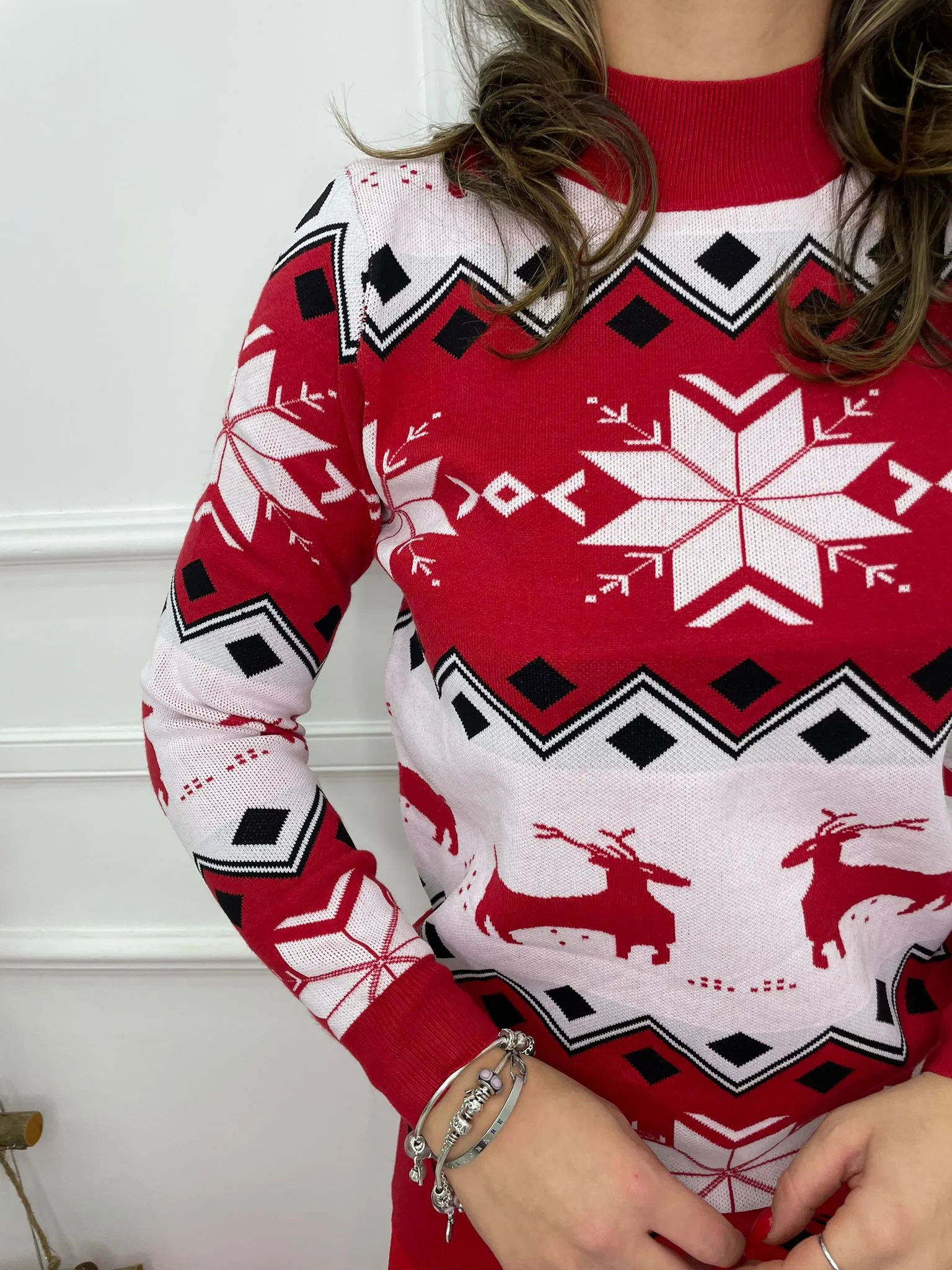 Maglione natalizio con renne