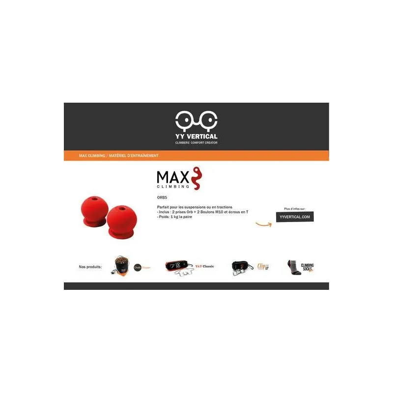MAX CLIMBING Prese Orb drive (rosso)
