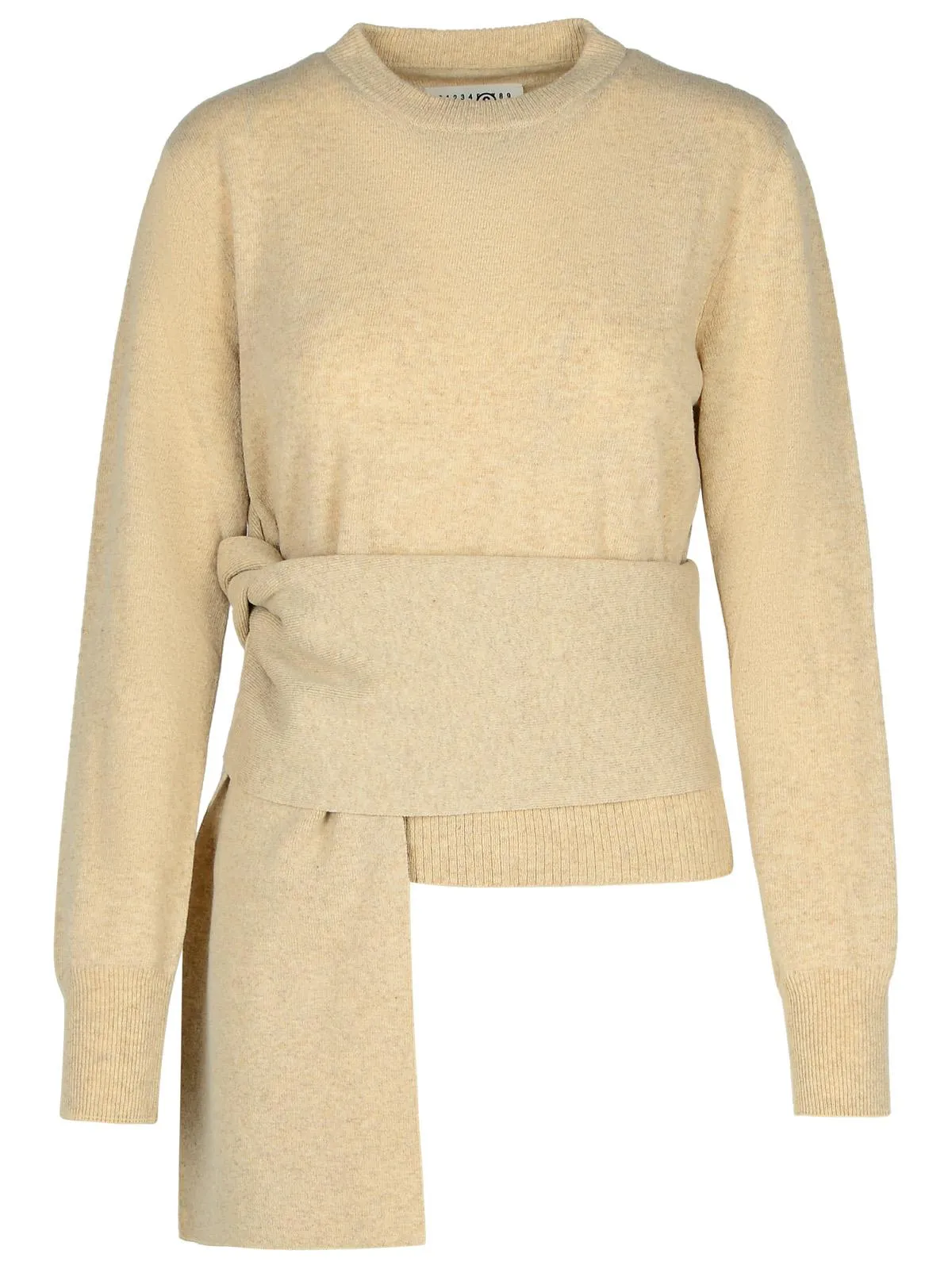 MM6 Maison Margiela Beige Wool Blend Sweater