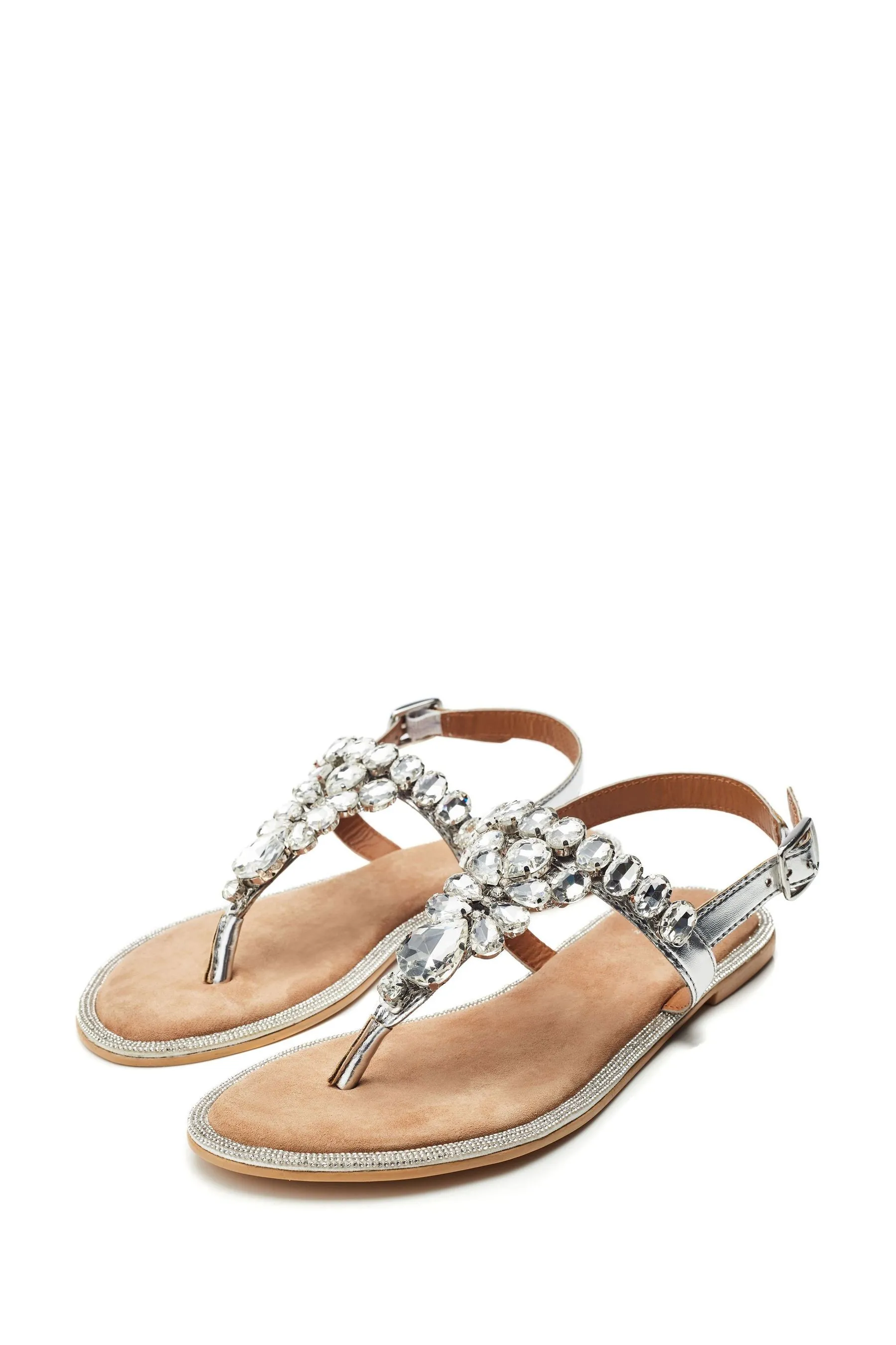 Moda in Pelle - Otalia - Sandali infradito con strass