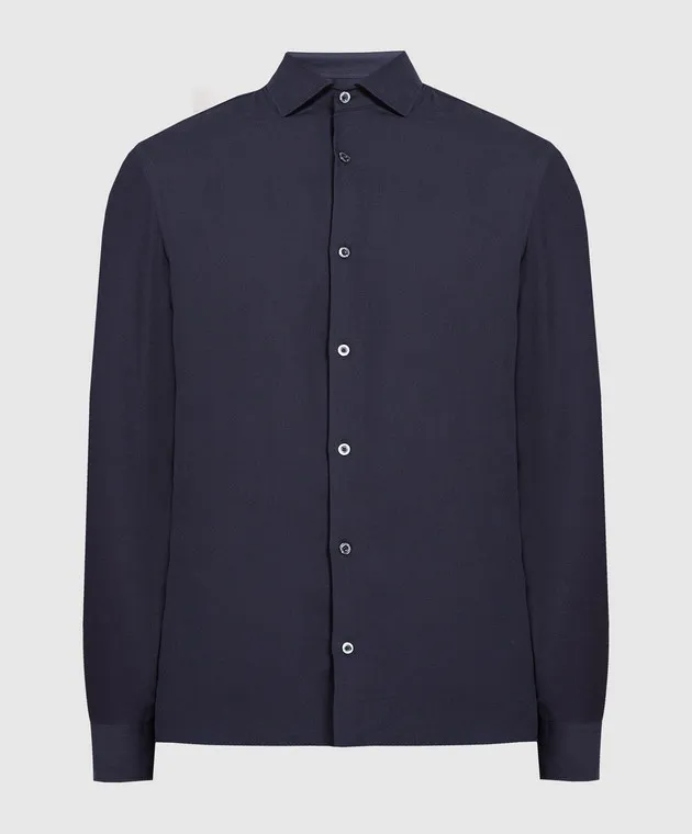 MooRER Camicia blu ROMANLU