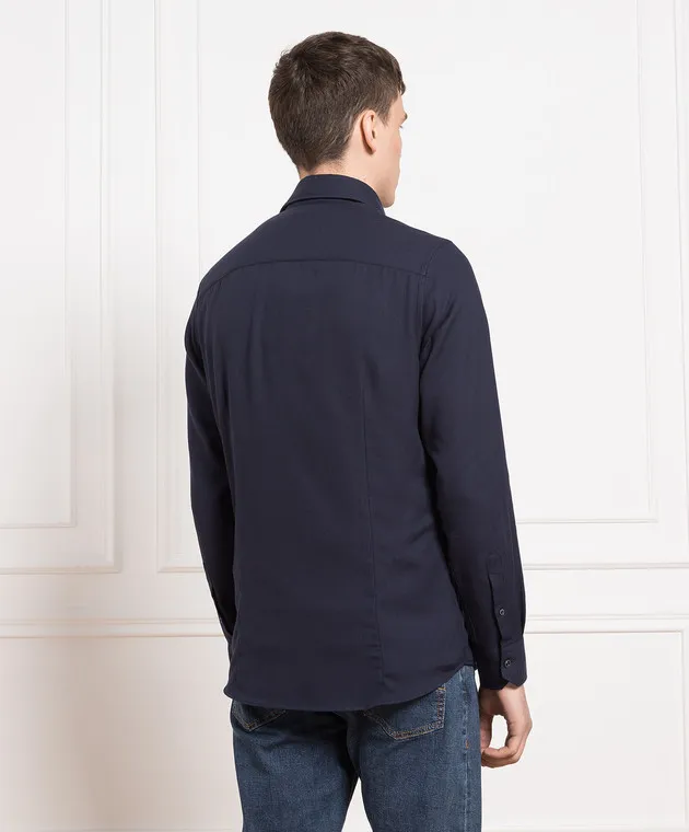 MooRER Camicia blu ROMANLU