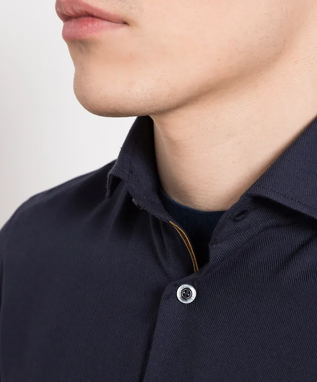 MooRER Camicia blu ROMANLU