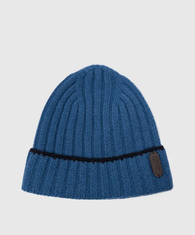 MooRER Cappello ASHER in cashmere blu ASHERCWS