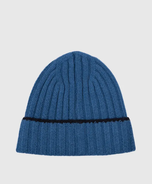 MooRER Cappello ASHER in cashmere blu ASHERCWS