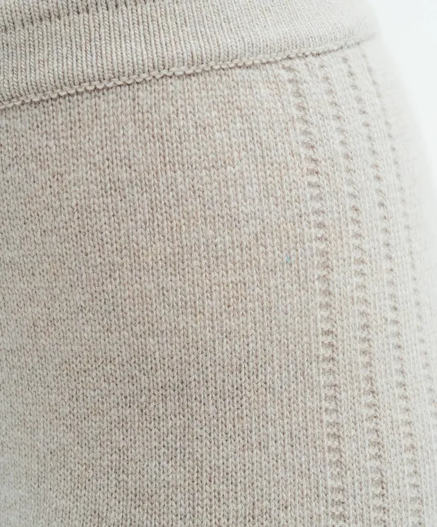 MooRER Pantaloni sportivi Zabry beige in lana e cashmere ZABRYZAB