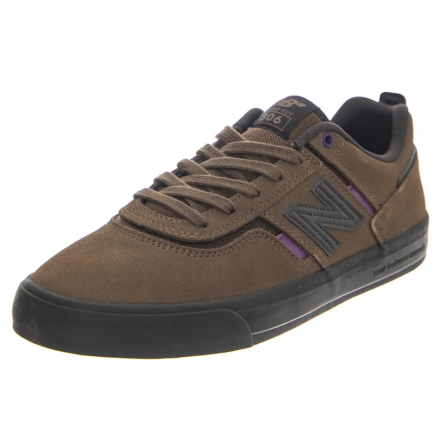 New Balance Numeric Skateboarding Brown Leather / Textile - Scarpe Profilo Basso Uomo Marroni    