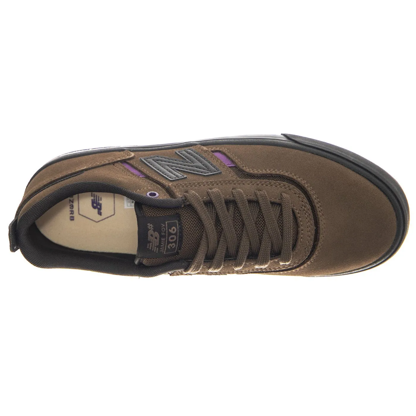 New Balance Numeric Skateboarding Brown Leather / Textile - Scarpe Profilo Basso Uomo Marroni    