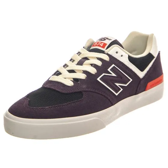 New Balance Numeric Skateboarding Plum Leather / Textile - Scarpe Profilo Basso Uomo Viola    