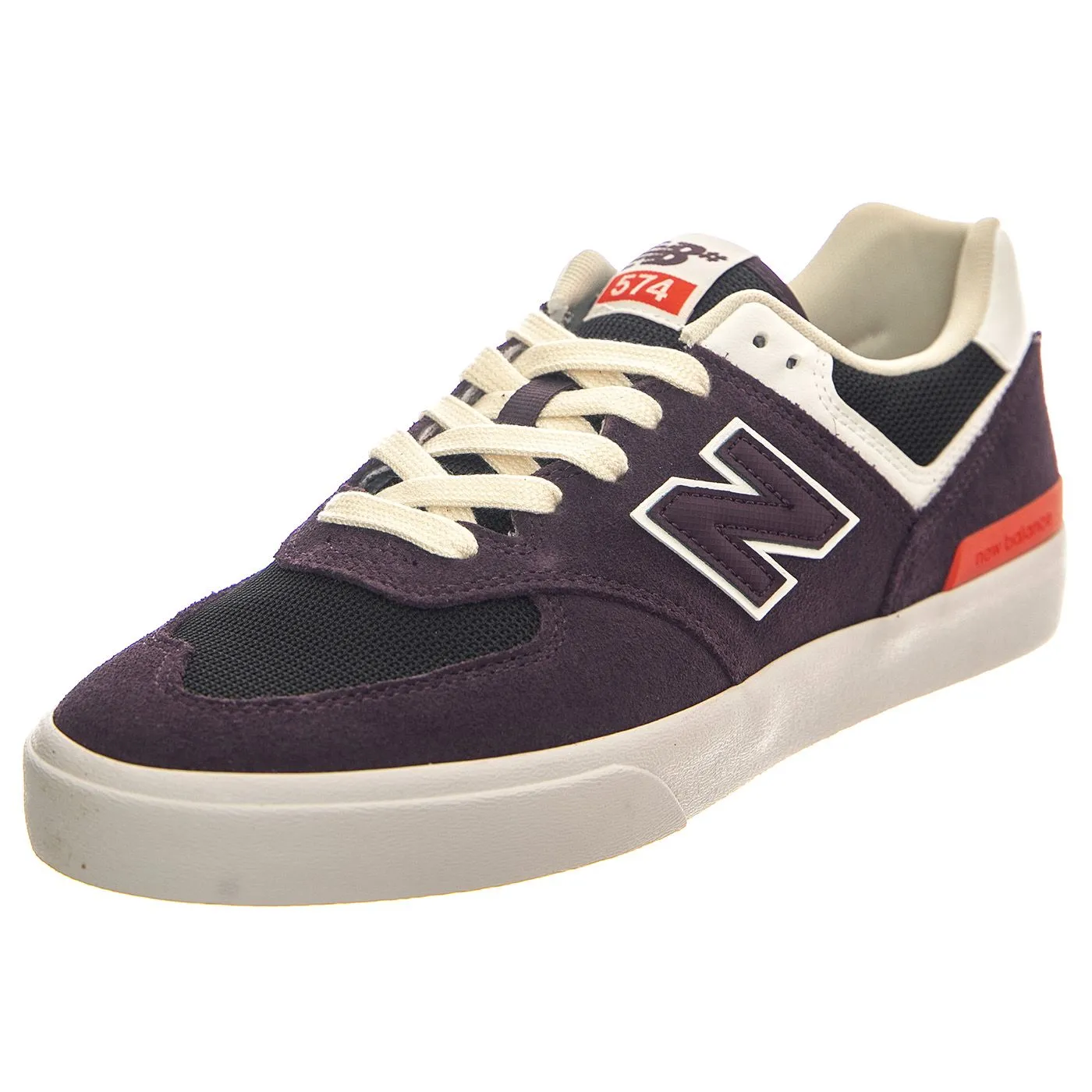New Balance Numeric Skateboarding Plum Leather / Textile - Scarpe Profilo Basso Uomo Viola    