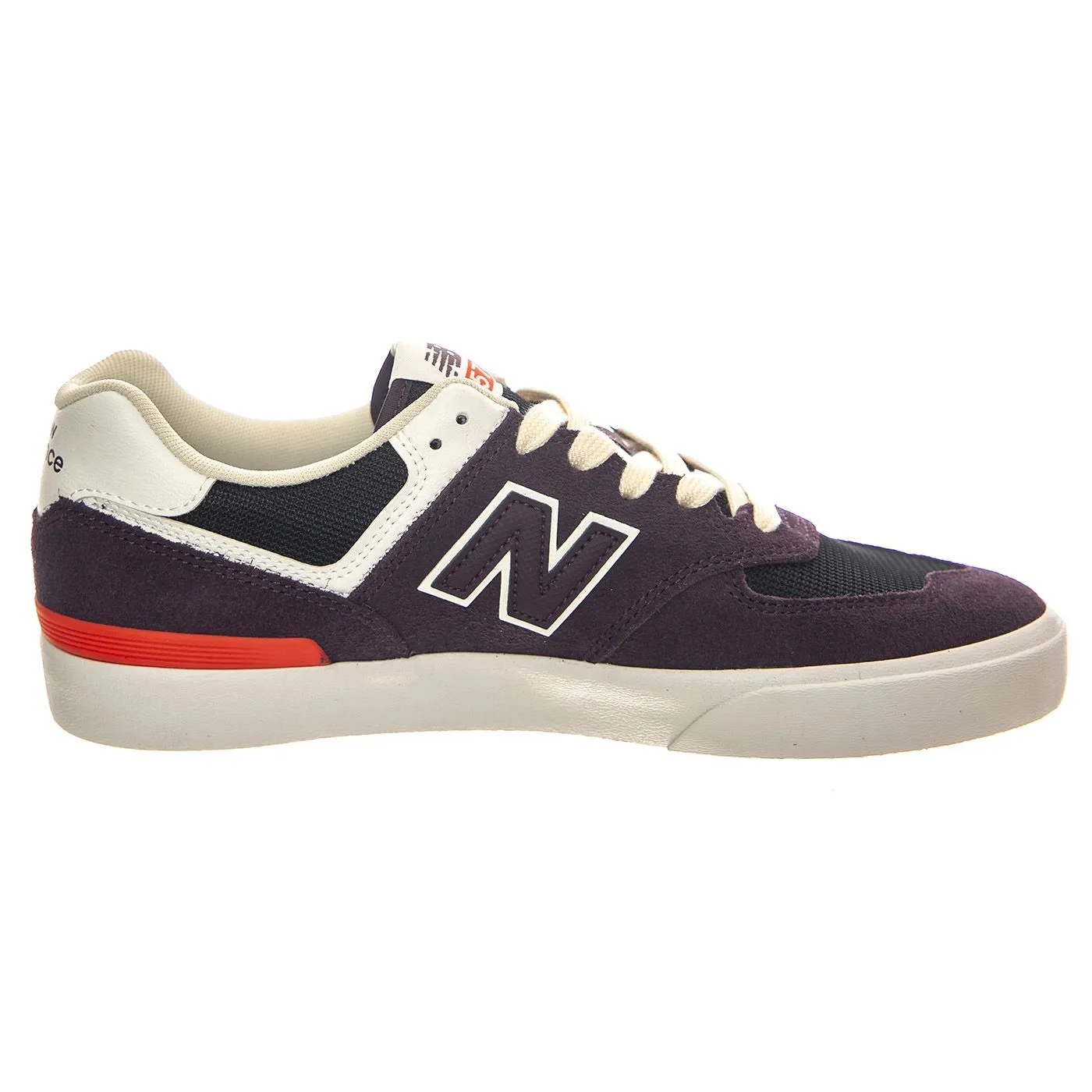 New Balance Numeric Skateboarding Plum Leather / Textile - Scarpe Profilo Basso Uomo Viola    