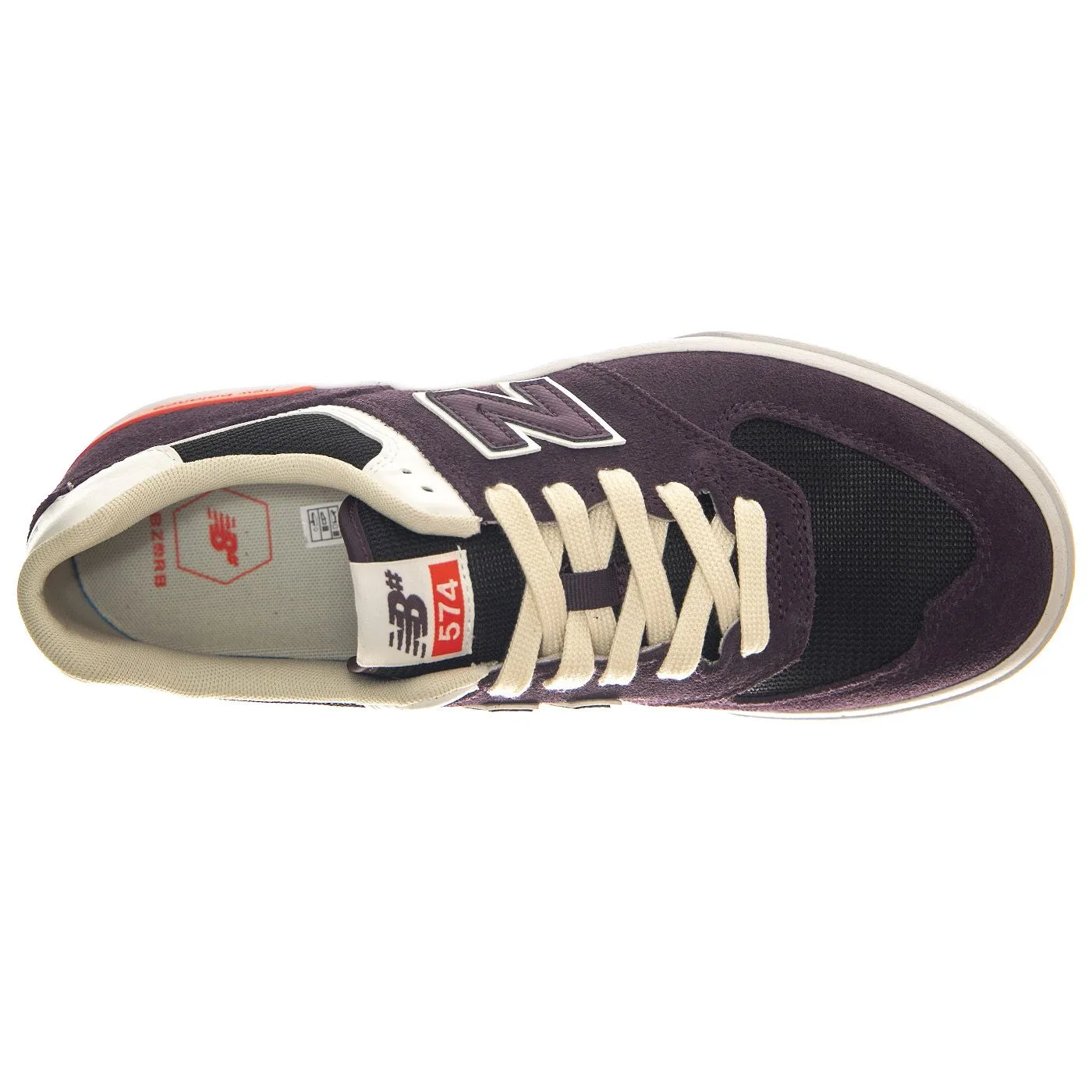 New Balance Numeric Skateboarding Plum Leather / Textile - Scarpe Profilo Basso Uomo Viola    