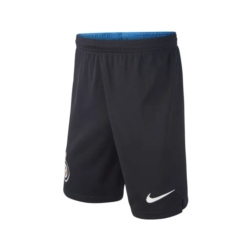 NIKE PANTALONCINO INTER 2019/20 BAMBINO RAGAZZO UFFICIALE HOME SHORT STADIUM - NERO/BLU