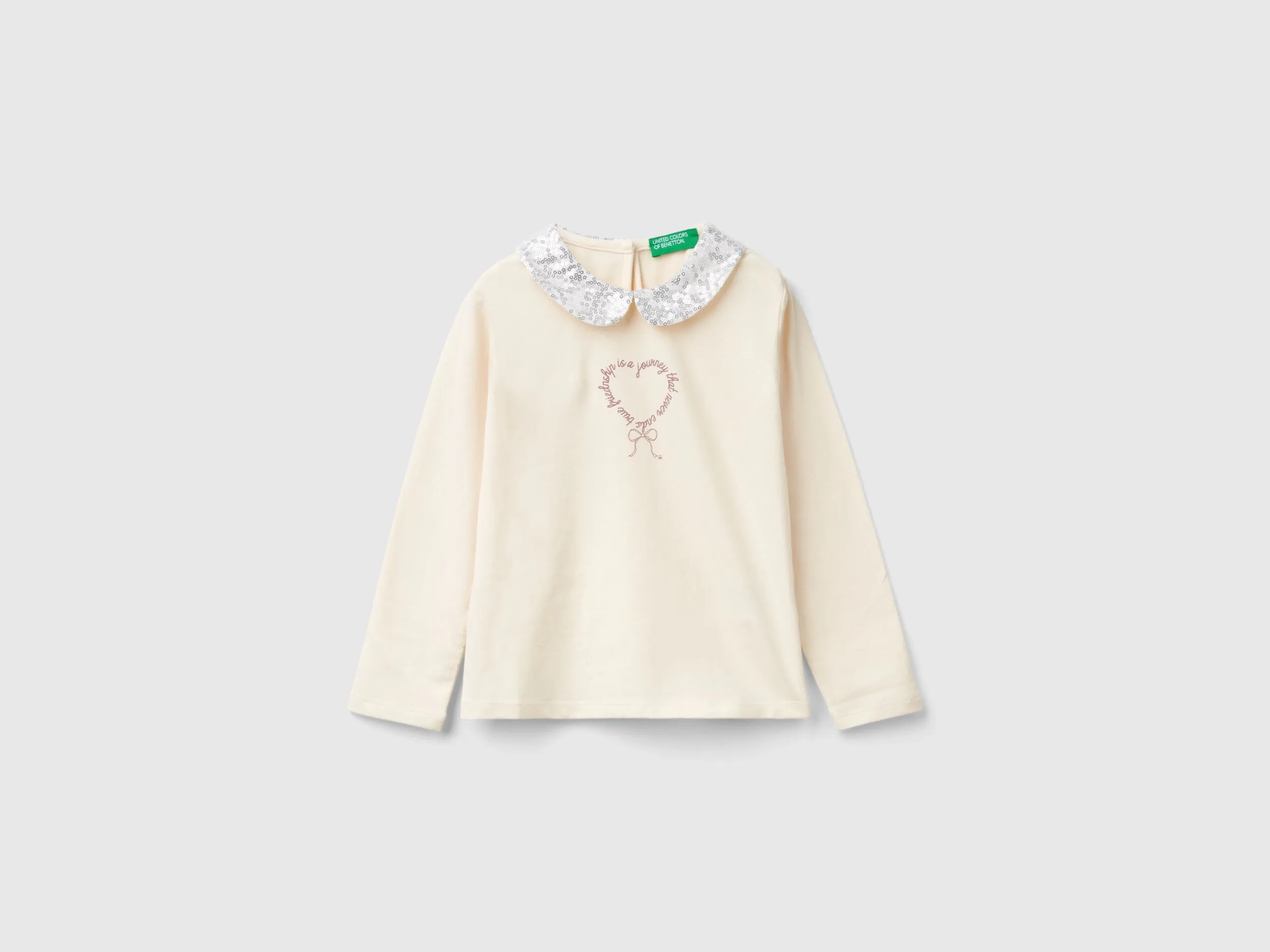 Nuovi arrivi Maglietta con colletto paillettes
