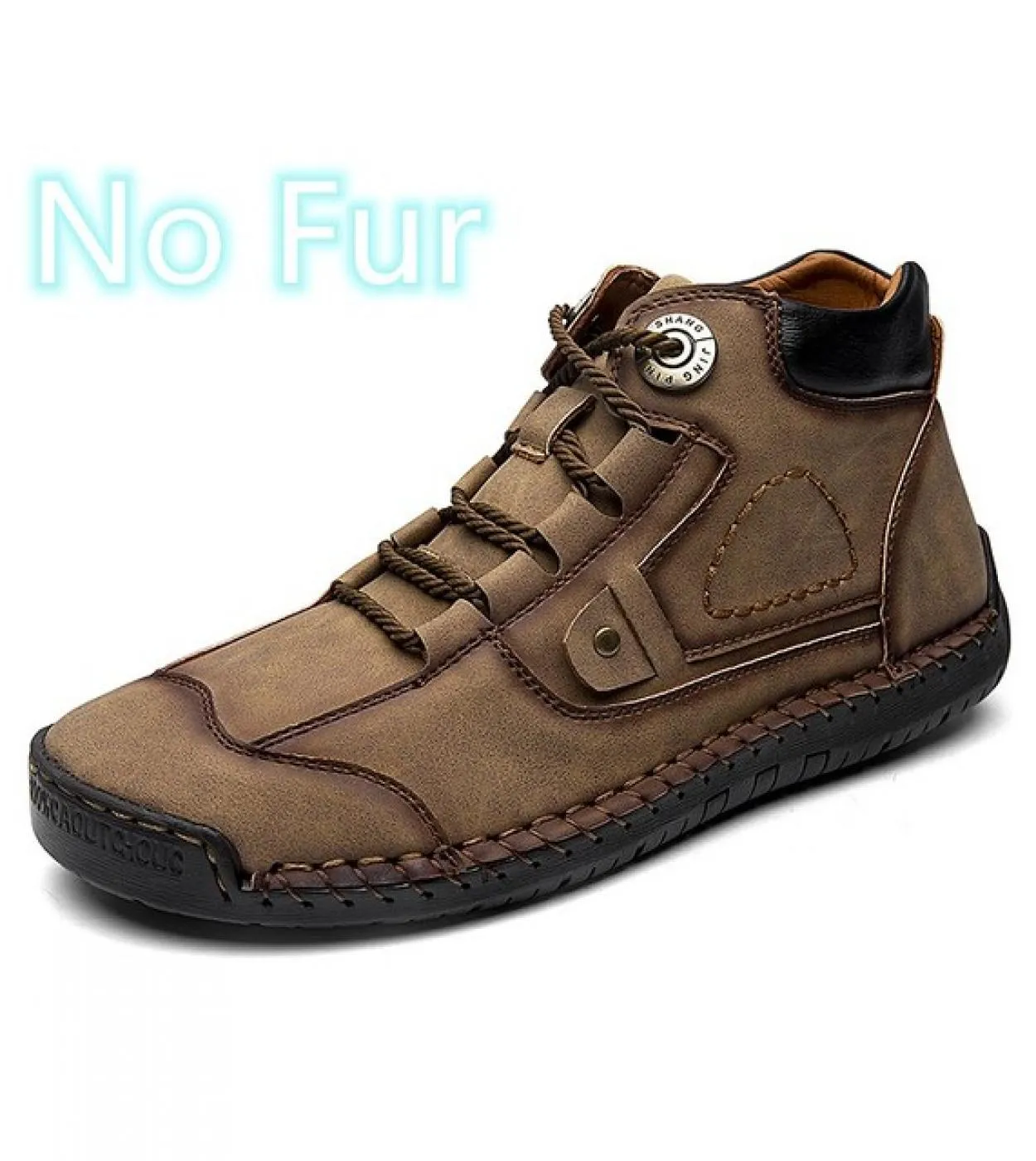Nuovi stivali da uomo in vera pelle Stivaletti comodi Scarpe casual da uomo Autunno Inverno Stringate con stivali caldi in pelli