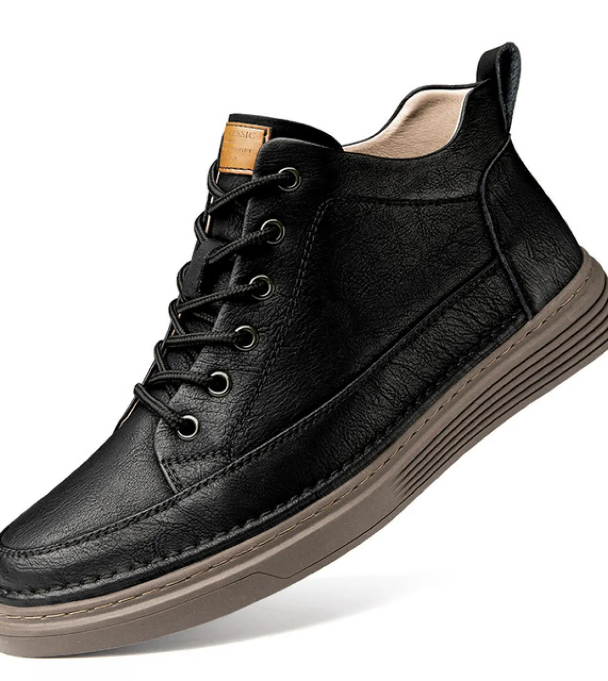 Nuovi stivali invernali Stivali da lavoro con lacci in pelliccia Stivaletti in vera pelle più scarpe alte in velluto Sneakers da