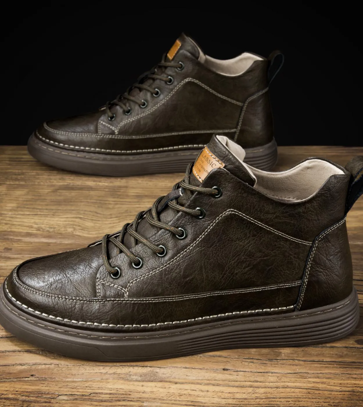 Nuovi stivali invernali Stivali da lavoro con lacci in pelliccia Stivaletti in vera pelle più scarpe alte in velluto Sneakers da