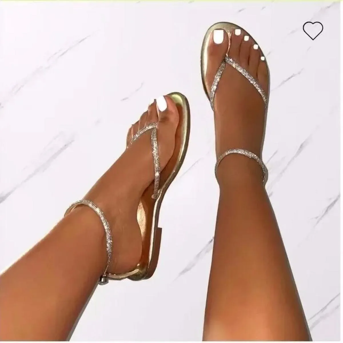 Nuovo strass Decor punta infradito infradito donna diapositive outdoor antiscivolo sandali da spiaggia 2024 estate nuove donne p
