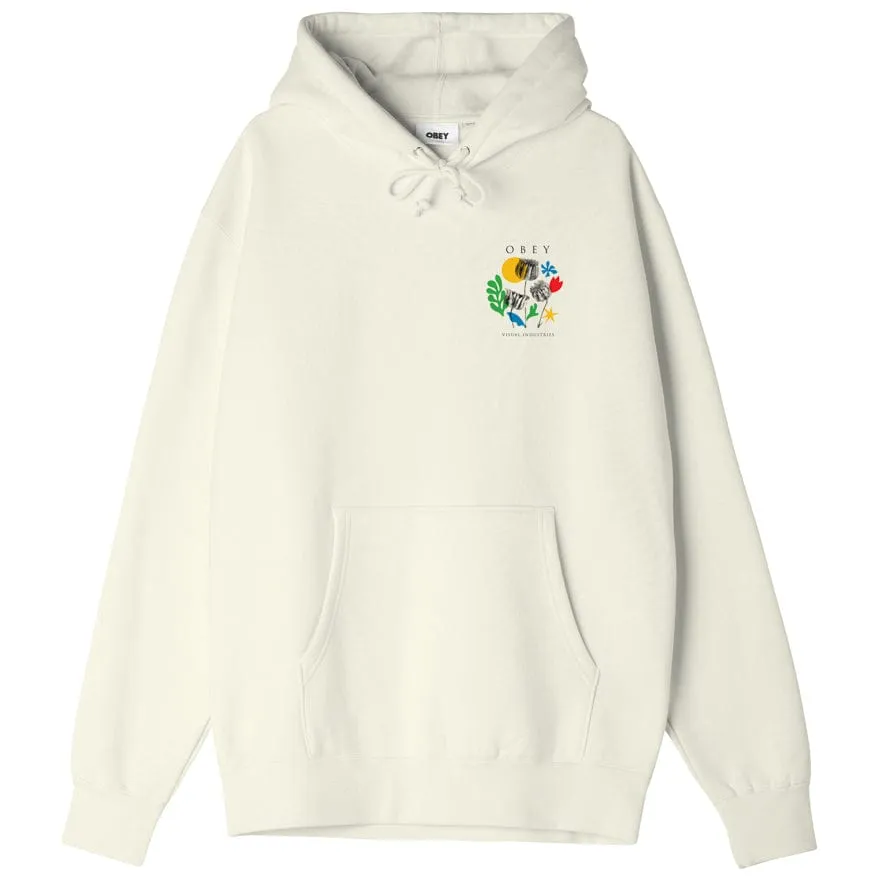 Obey Flowers Papers Scissors Hood Fleece