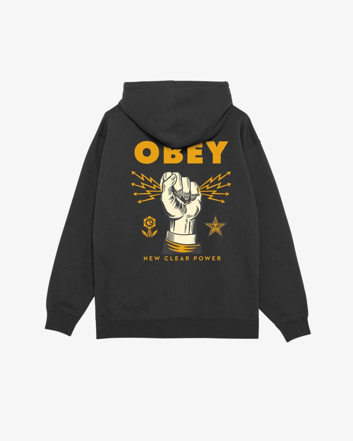 Obey New Clear Power Hood Fleece