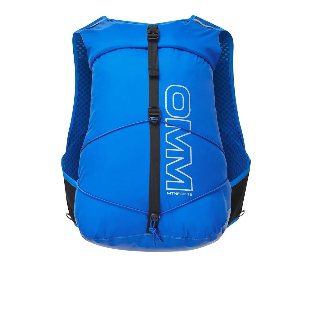 OMM MountainFire 15L Gilet da corsa con 2 borracce Flexi da 350 ml (L) - SS23