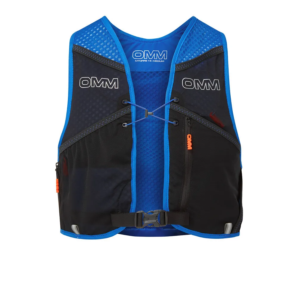 OMM MountainFire 15L Gilet da corsa con 2 borracce Flexi da 350 ml (L) - SS23