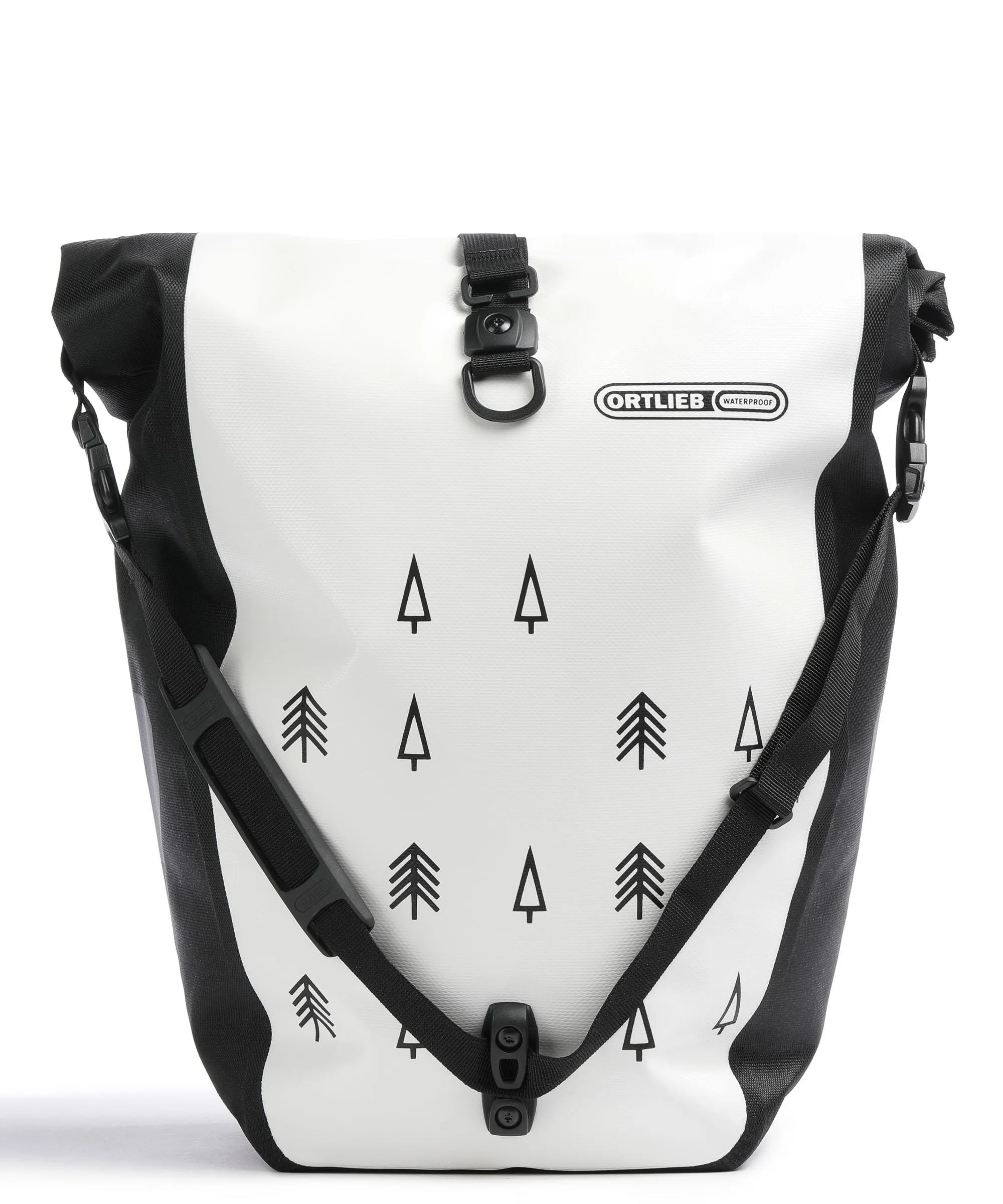  Ortlieb Design Trees Borsa per portapacchi poliestere bianco/nero  