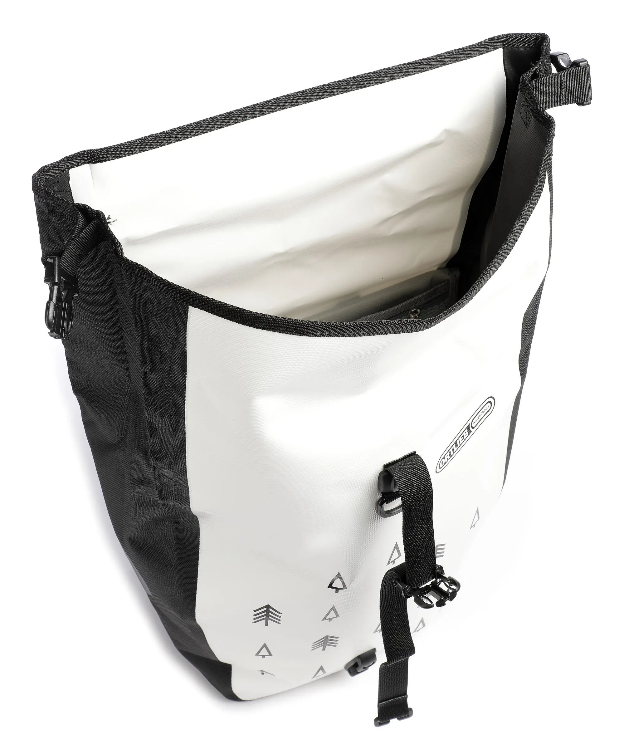  Ortlieb Design Trees Borsa per portapacchi poliestere bianco/nero  