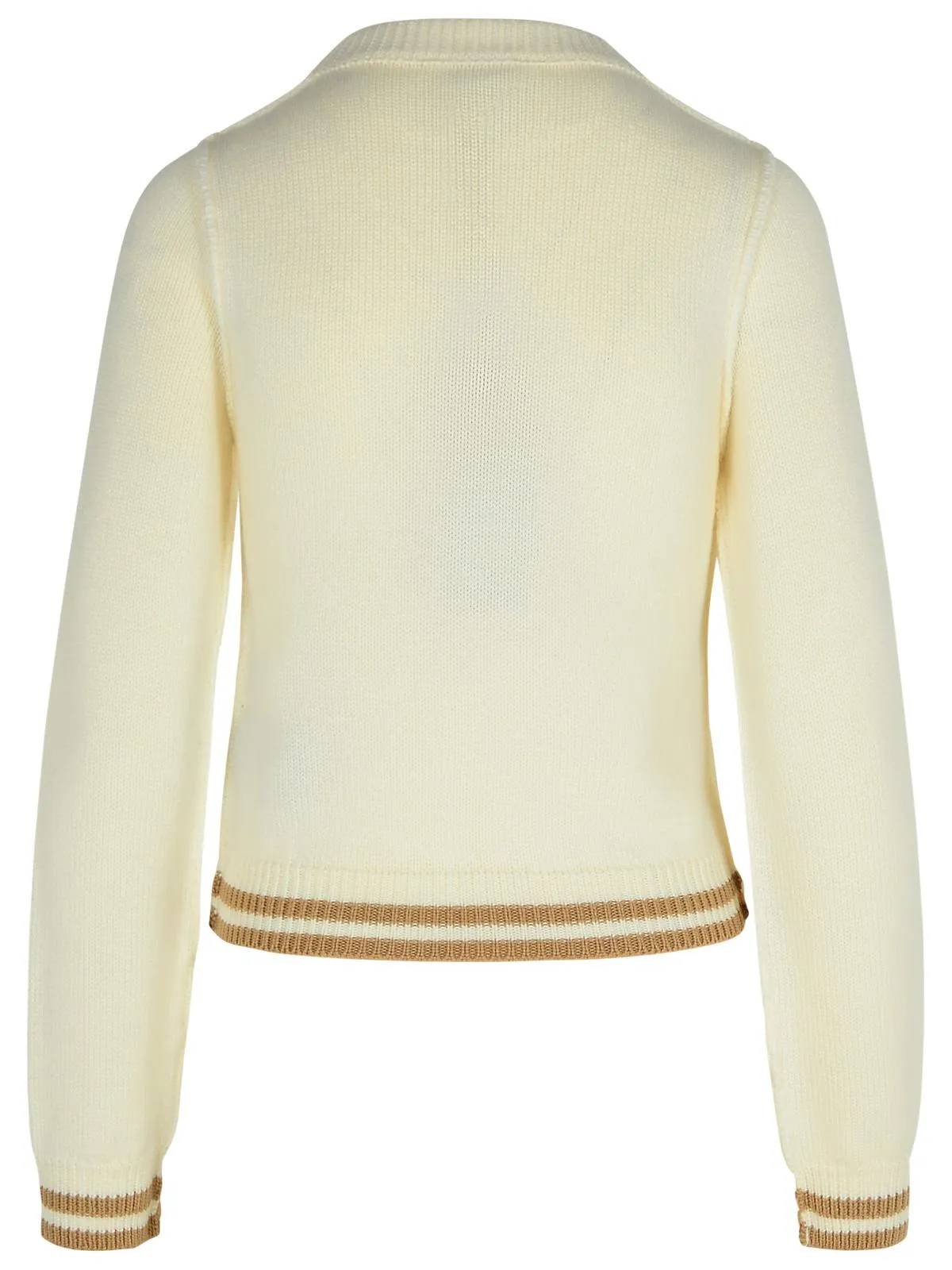Palm Angels 'Bear' Cream Wool Sweater