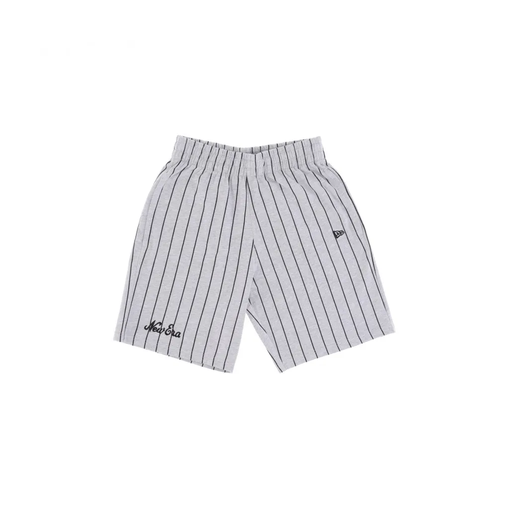 pantalone corto tuta uomo ne pinstripe short HEATHER GREY/BLACK