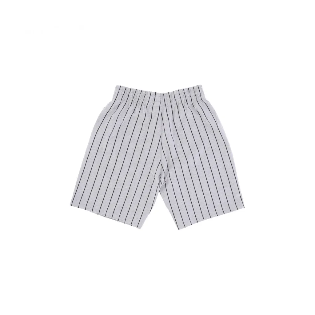 pantalone corto tuta uomo ne pinstripe short HEATHER GREY/BLACK