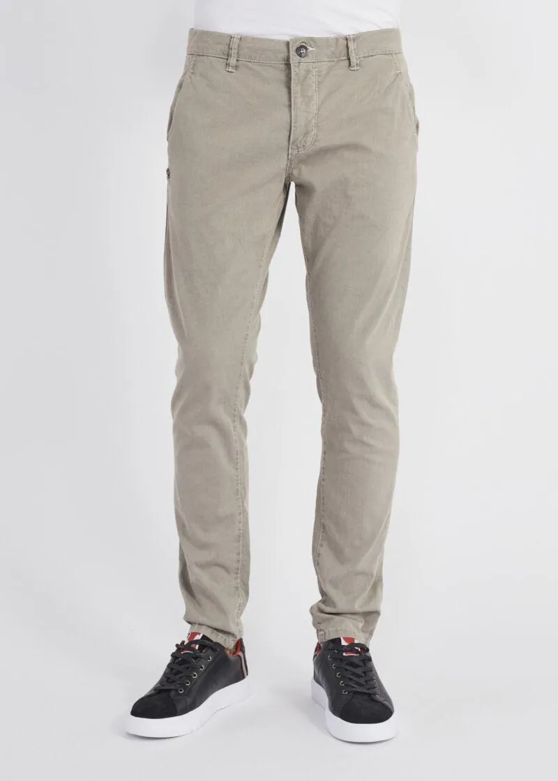 Pantaloni chino in canvas di cotone