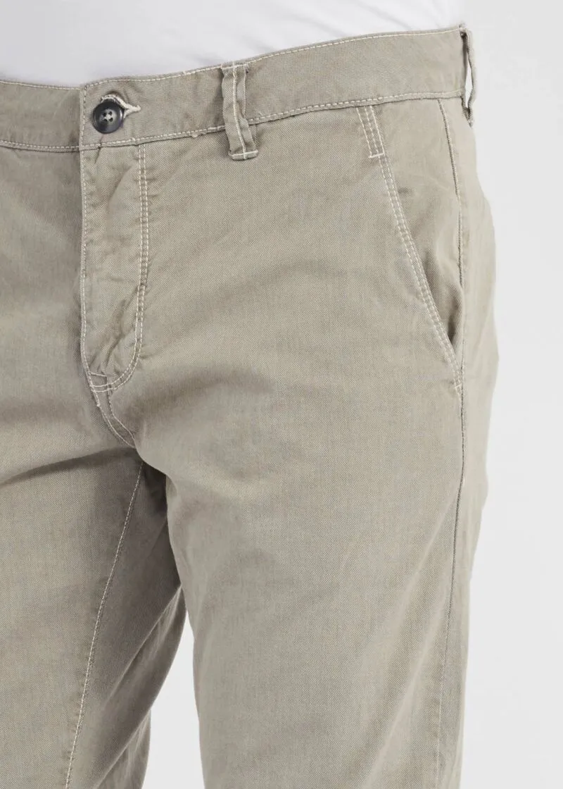 Pantaloni chino in canvas di cotone