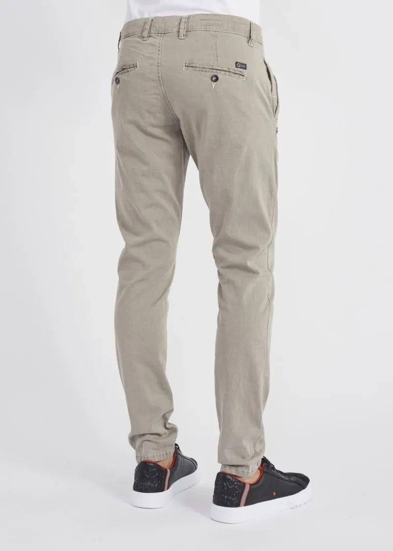 Pantaloni chino in canvas di cotone