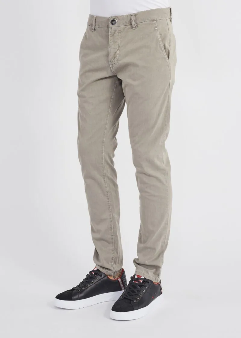 Pantaloni chino in canvas di cotone
