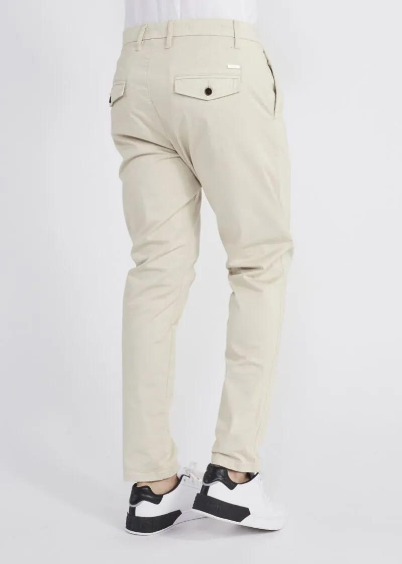 Pantaloni chino in cotone stretch