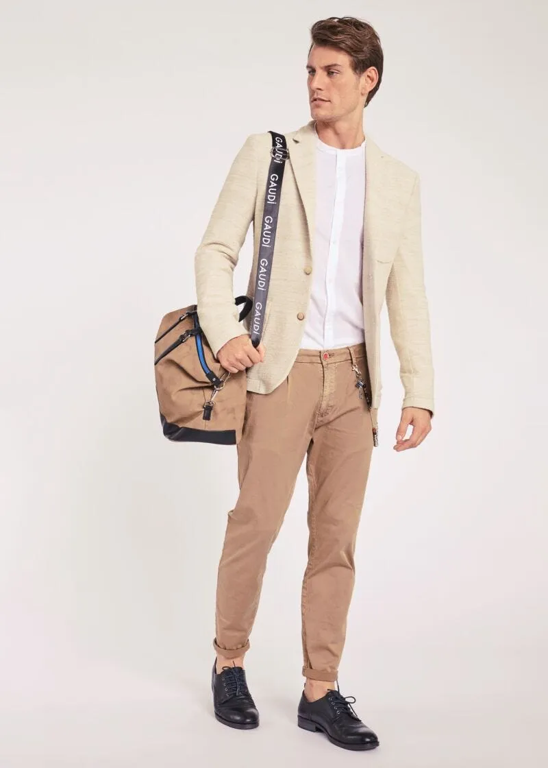 Pantaloni chino in gabardina