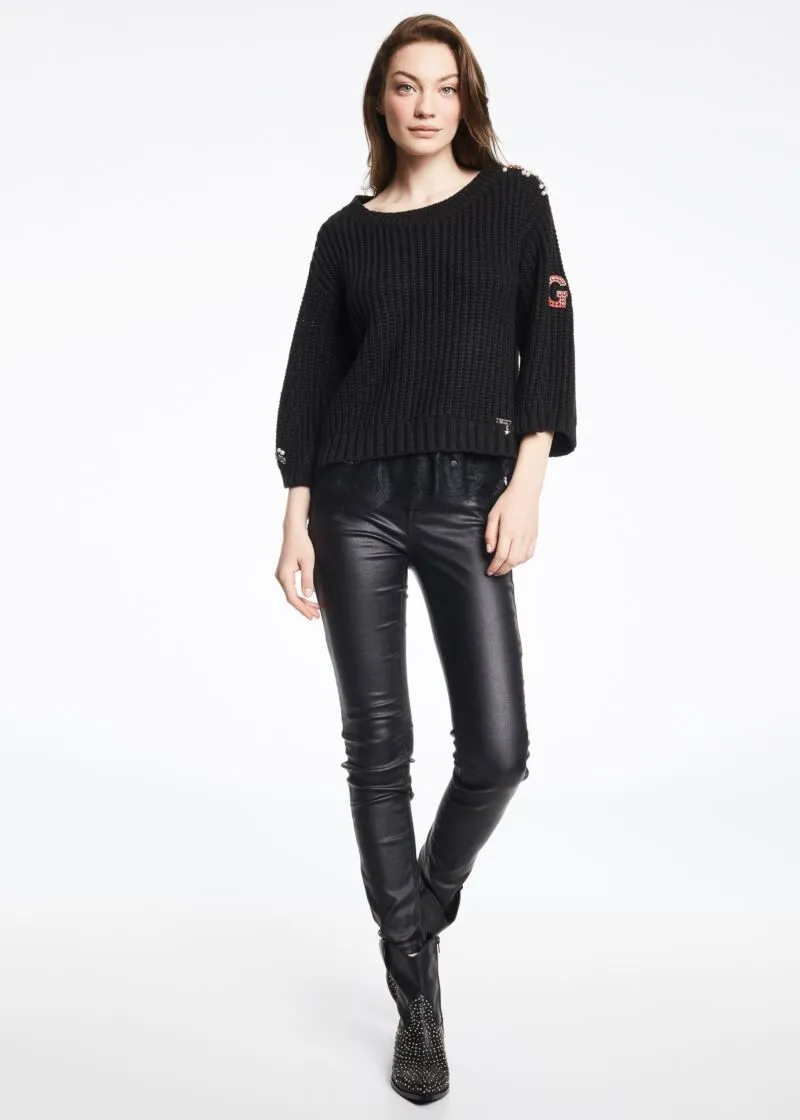 Pantaloni cinque tasche in cotone