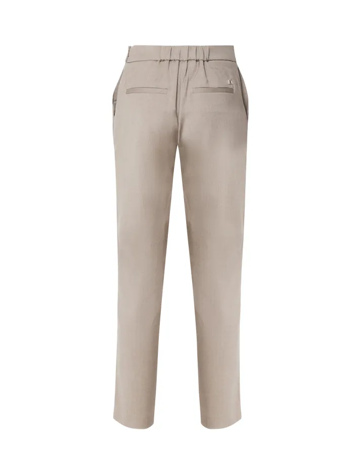 PANTALONI FLARE IN COTONE