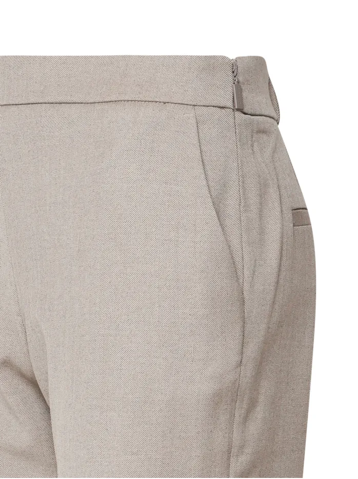 PANTALONI FLARE IN COTONE