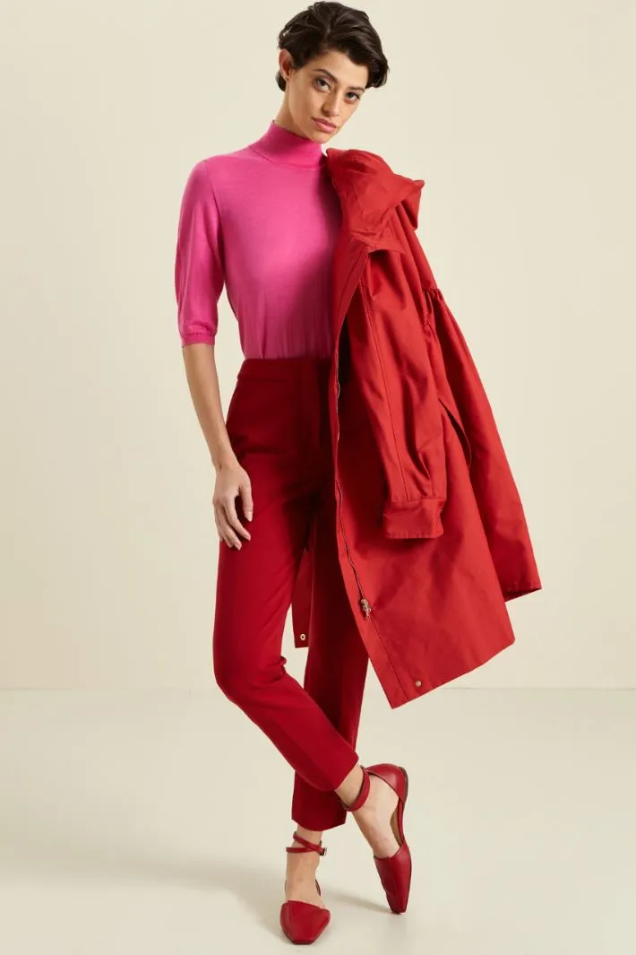 Pantaloni in jersey di viscosa